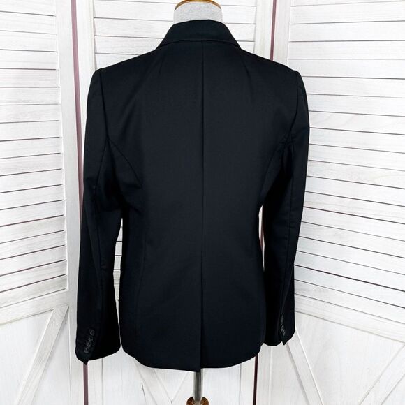 J. Crew Wool Classic Blazer Jacket Black 8 Single Breasted Office Career - Picture 4 of 15